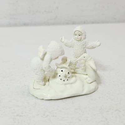 Vintage Dept. 56 Snowbabies Where Did He Go? Figurine #7654-6 W/ Box Home Decor - Thumbnail 5
