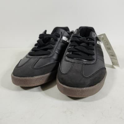 No Boundaries Men's 9 Sneakers Black Memory Foam Sport Lace-up Low Top NEW - Thumbnail 5