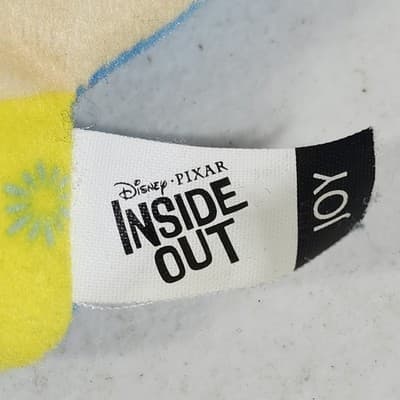 Disney Pixar Inside Out Joy Plush with Keychain Clip McDonalds 2019 - Thumbnail 2