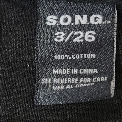S.O.N.G. 90s Boyfriend Cargo Jeans Black Denim Juniors Women’s Size 3 - Thumbnail 8