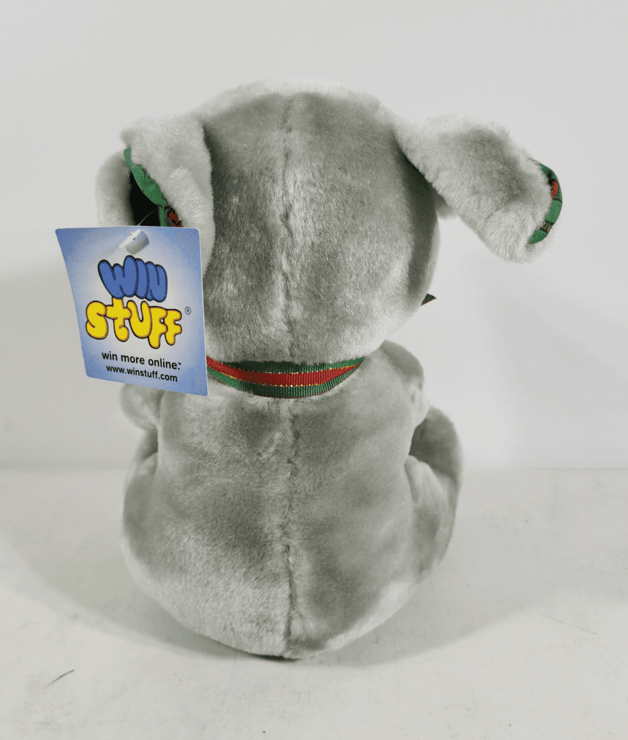 Holiday Gray Mouse Stuffed Plush Animal Holding Christmas Tree 12" - Thumbnail 5