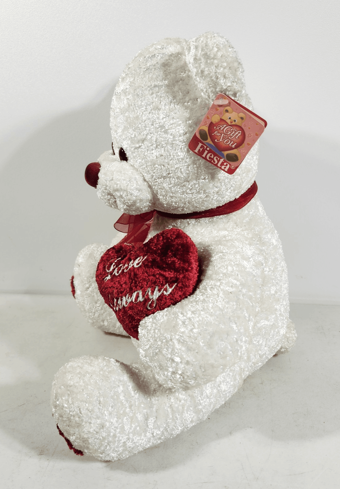 Teddy Bear Love Always 12" Plush Red Heart Stuffed Animal Toy Fiesta - Thumbnail 4