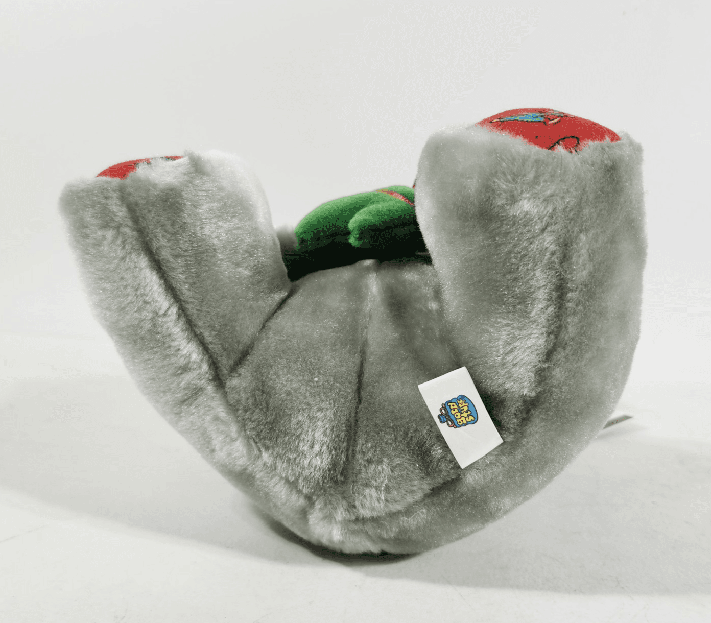 Holiday Gray Mouse Stuffed Plush Animal Holding Christmas Tree 12" - Thumbnail 7