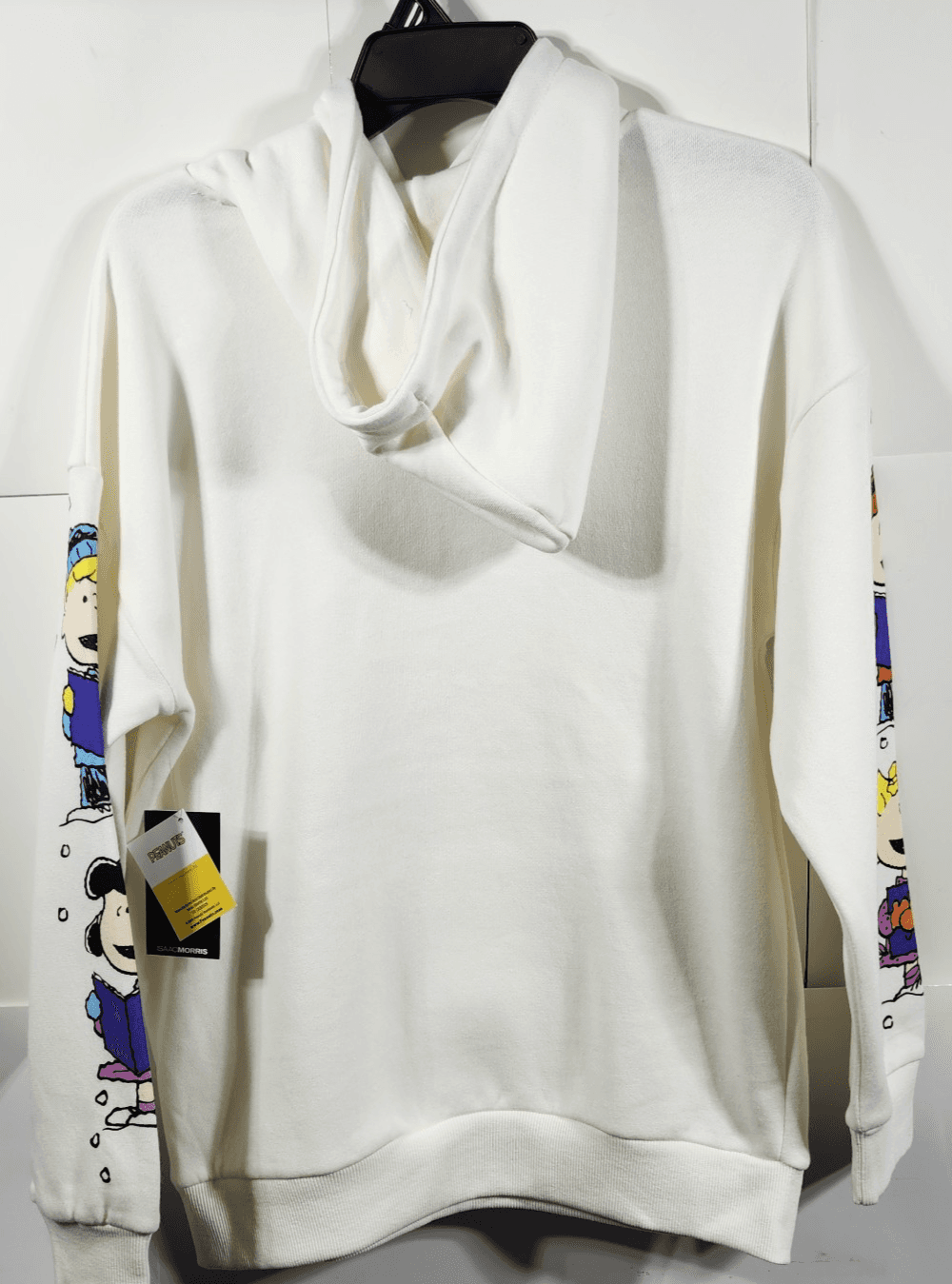Women's XS Christmas Peanuts Snoopy White Pullover Hoodie Sweatshirt NEW - Thumbnail 4