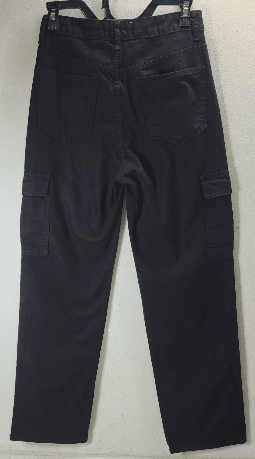 S.O.N.G. 90s Boyfriend Cargo Jeans Black Denim Juniors Women’s Size 3 - Thumbnail 4