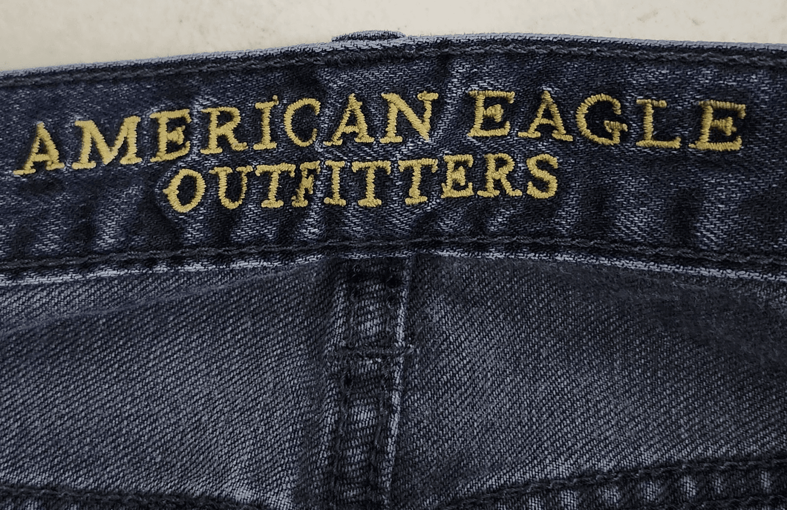 American Eagle Jeans Mens 30X32 Slim Straight Blue Denim Pants - Thumbnail 7