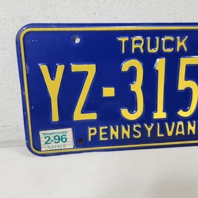 Pennsylvania Truck License Plate #YZ31517 Car Tag Wall Decor Mancave - Thumbnail 2