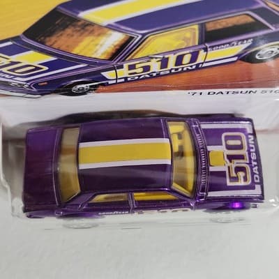 2025 Hot Wheels Hot Ones Target Exclusive ‘71 Datsun 510 Chase Car 1/64 Toy NEW - Thumbnail 4