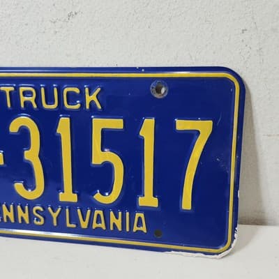 Pennsylvania Truck License Plate #YZ31517 Car Tag Wall Decor Mancave - Thumbnail 3