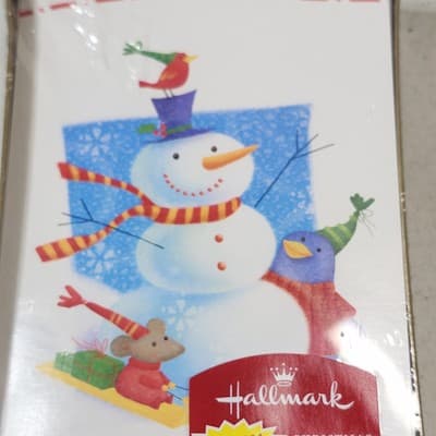 Hallmark Snowman Christmas Cards 15 Cards/Envelopes NOS - Thumbnail 3