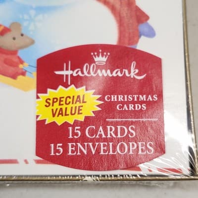 Hallmark Snowman Christmas Cards 15 Cards/Envelopes NOS - Thumbnail 2