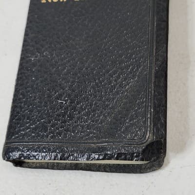 New Testament Pocket American Bible Society Black Cover Holy - Thumbnail 5