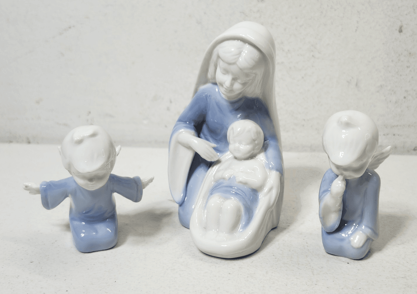 Vtg Lefton #3904 Madonna & Child with Angels Figurine Home Decor Made in Japan