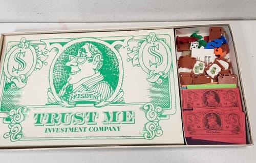 Parker Brothers Trust Me The Hot Tips & Cold Cash VTG Board Game