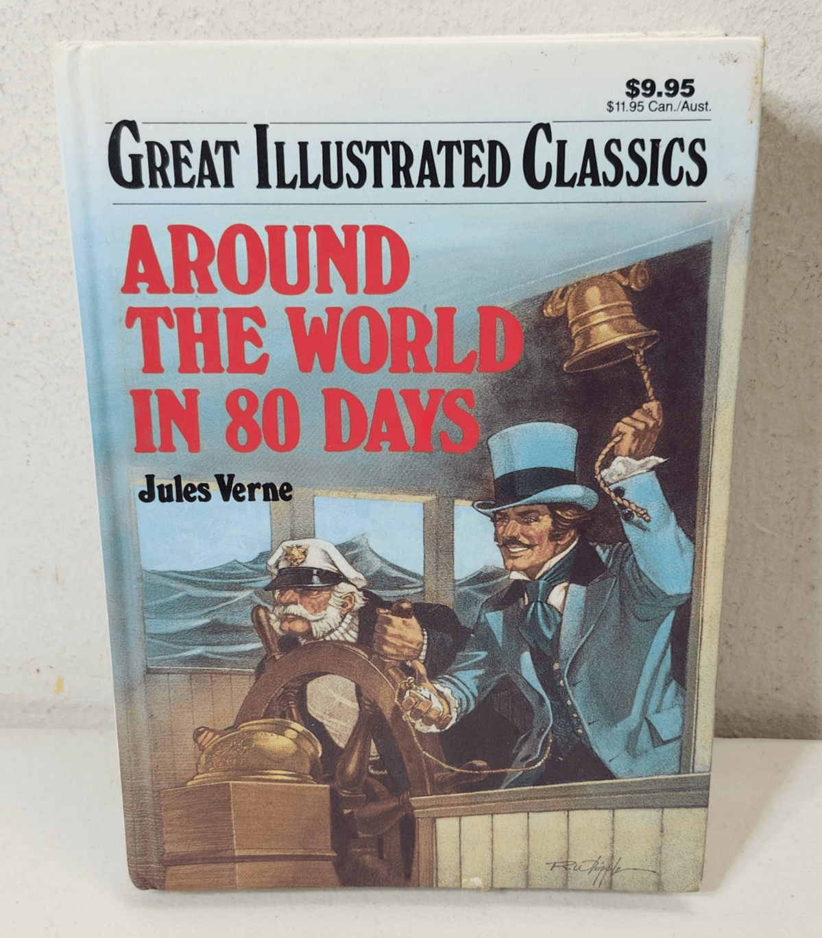 Around the World in 80 Days Great Illustrated Classics Hardcover Book