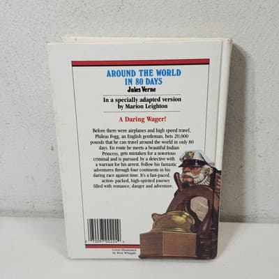 Around the World in 80 Days Great Illustrated Classics Hardcover Book - Thumbnail 2