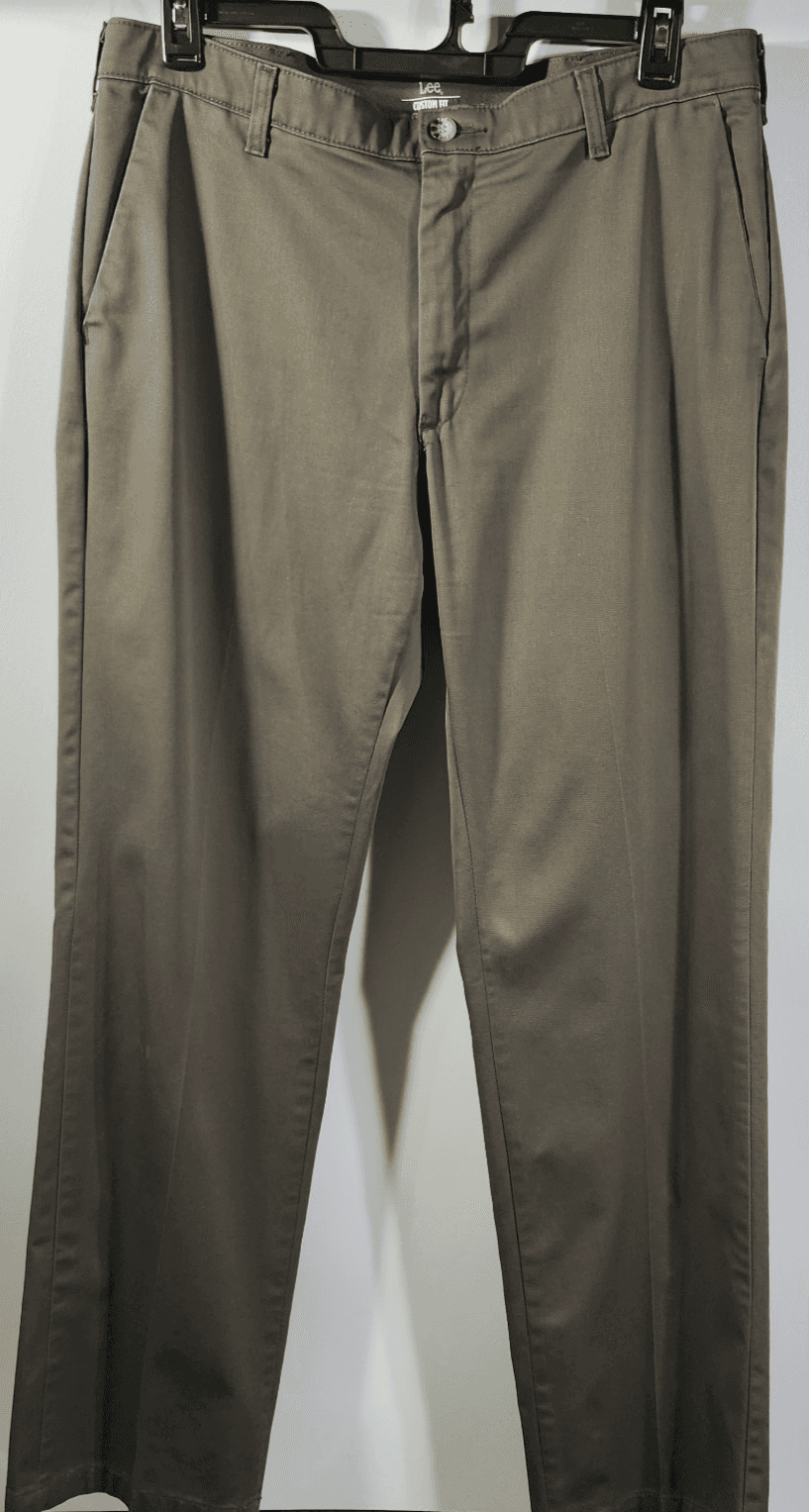 Lee Custom Fit Straight Leg Chino Pants Men's 36x34 Brown