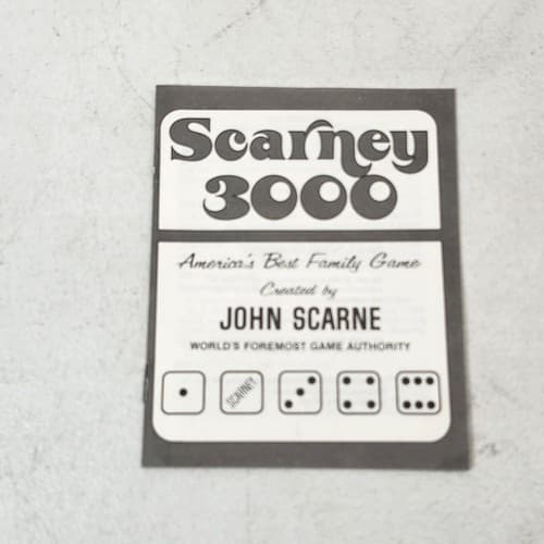 Vintage Scarney 3000 Dice Game Used Complete OG Box - Thumbnail 2