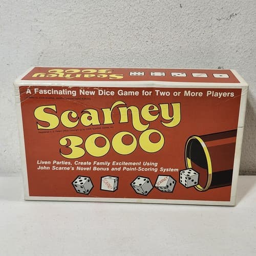 Vintage Scarney 3000 Dice Game Used Complete OG Box - Thumbnail 6