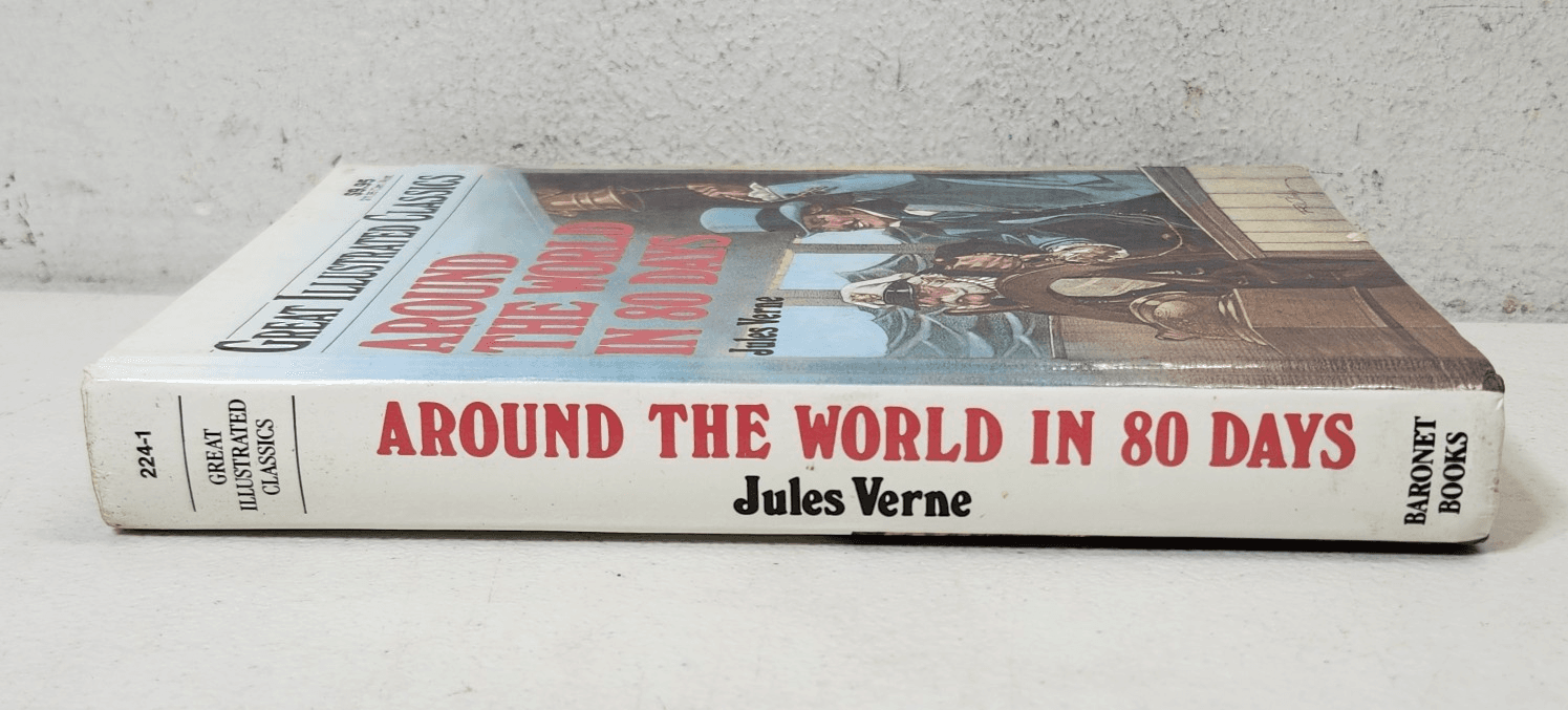 Around the World in 80 Days Great Illustrated Classics Hardcover Book - Thumbnail 3