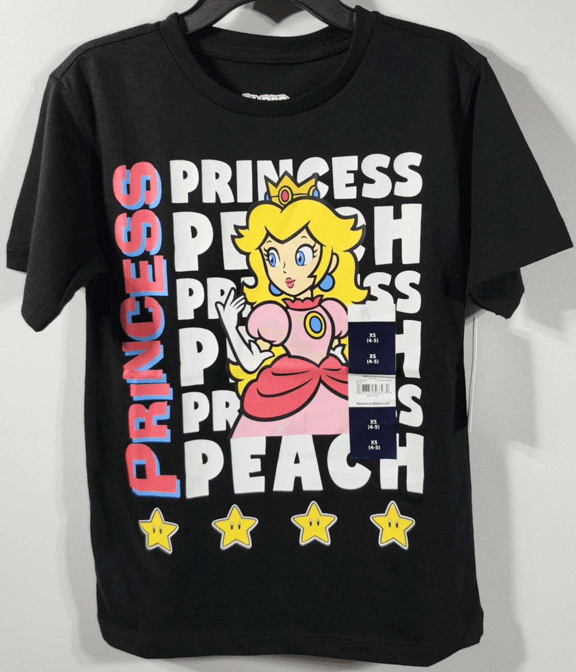 Super Mario Princess Peach Girls Short Sleeve Graphic T-Shirt Size XS NEW - Thumbnail 5