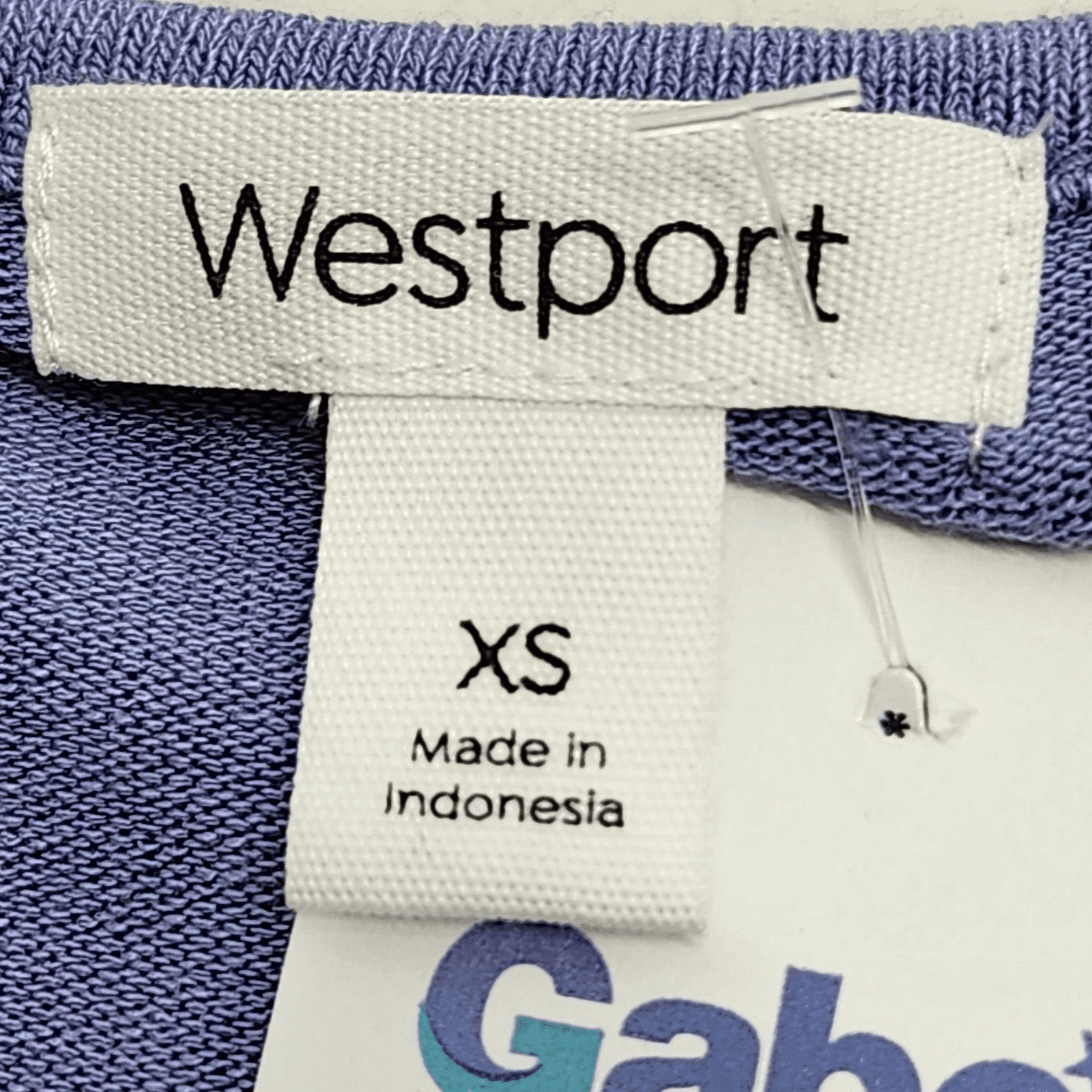 Westport Womens XS Blue Blouse Shirt V-Neck NEW - Thumbnail 7