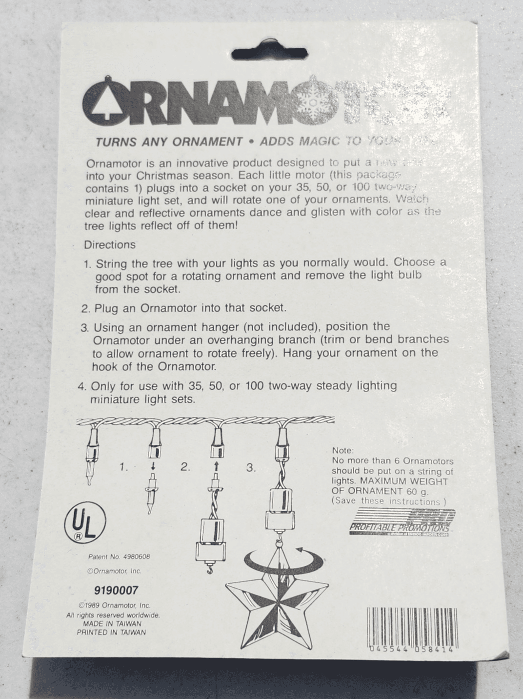 Enesco ORNAMOTOR Turns Any Ornament CHRISTMAS ORNAMENTS Rotating Motor - Thumbnail 6