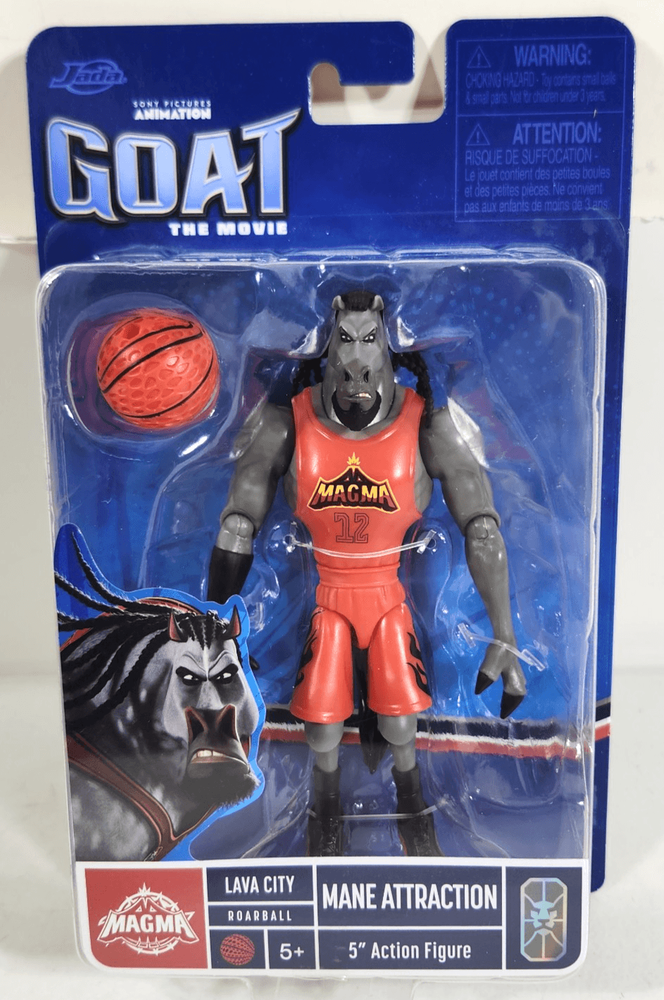 2026 Goat The Movie Mane Attraction 5" Figure with Roarball Jada Toy NEW