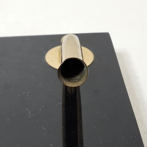 Charles Underwood Double Pen Holder Desk Decor 8" X 4" Black & Gold - Thumbnail 9