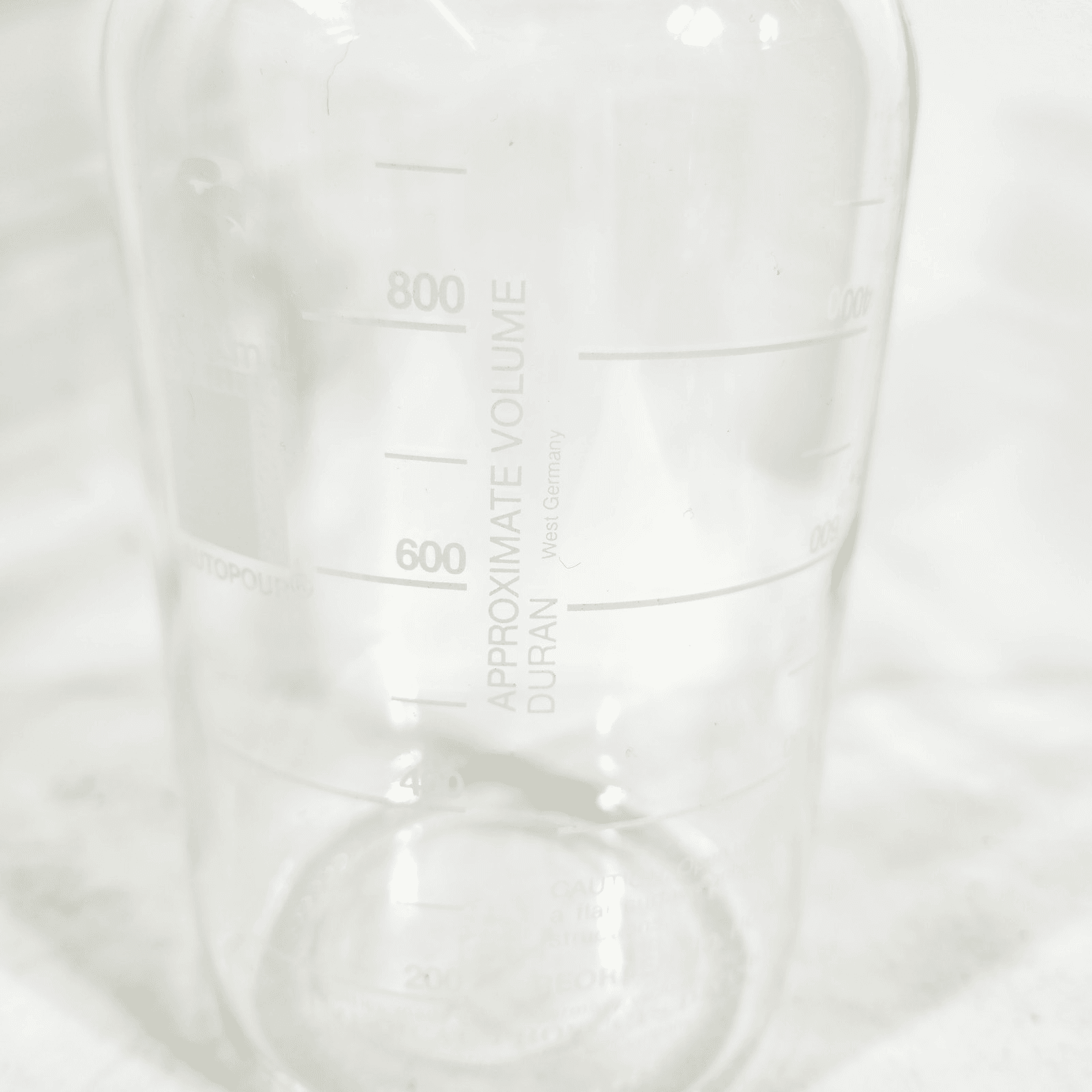 1000ML Amsco Round Glass Apothecary Clear Measuring Bottle Vintage - Thumbnail 2