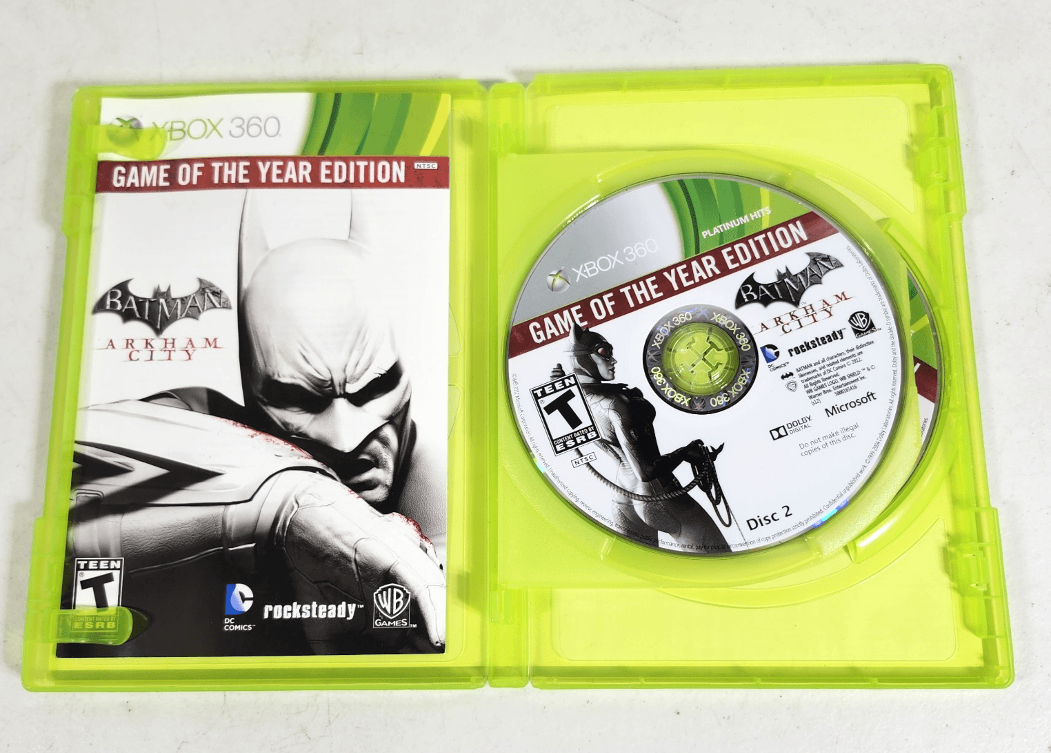 Batman: Arkham City Video Game of the Year Edition Xbox 360 Complete Tested - Thumbnail 2