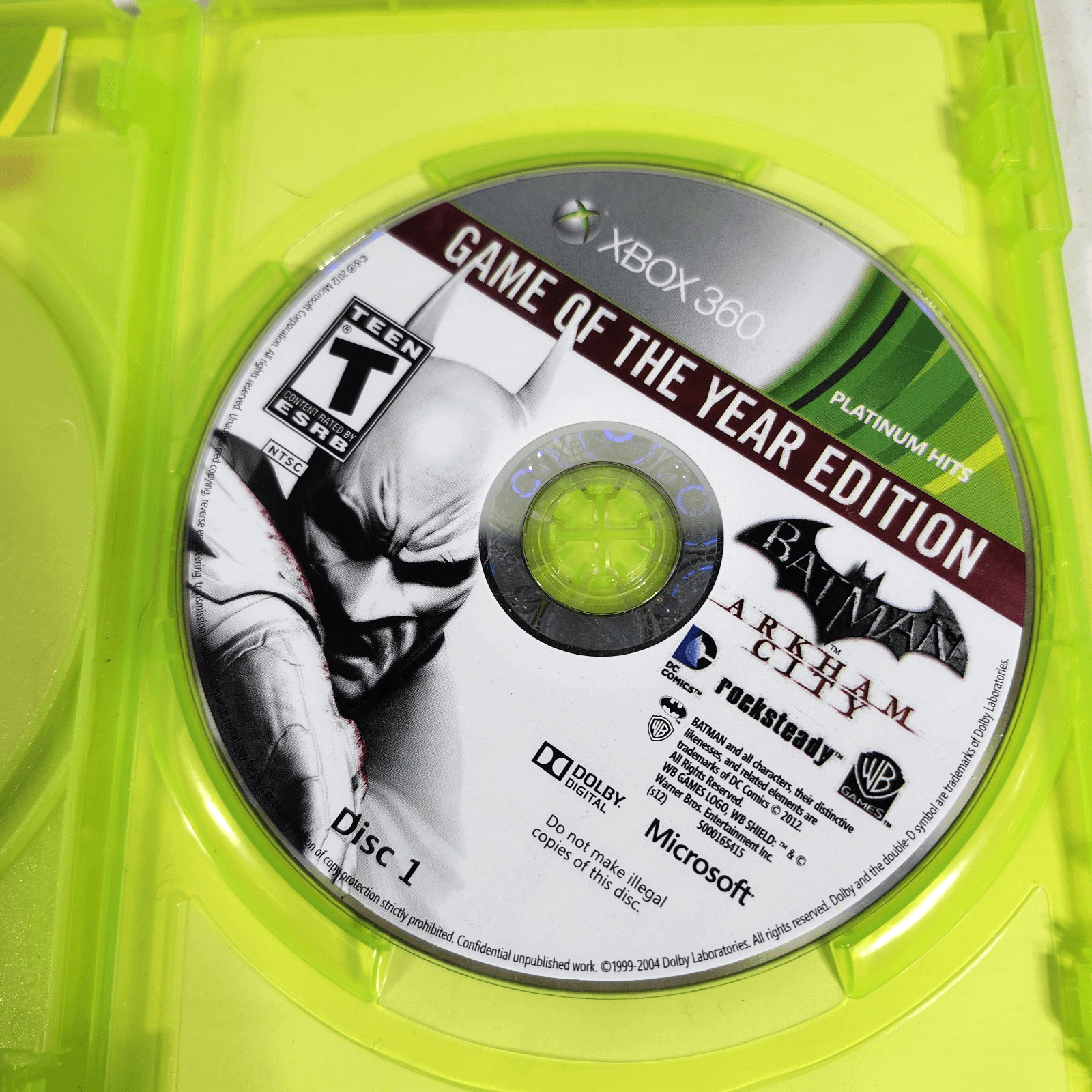 Batman: Arkham City Video Game of the Year Edition Xbox 360 Complete Tested - Thumbnail 5