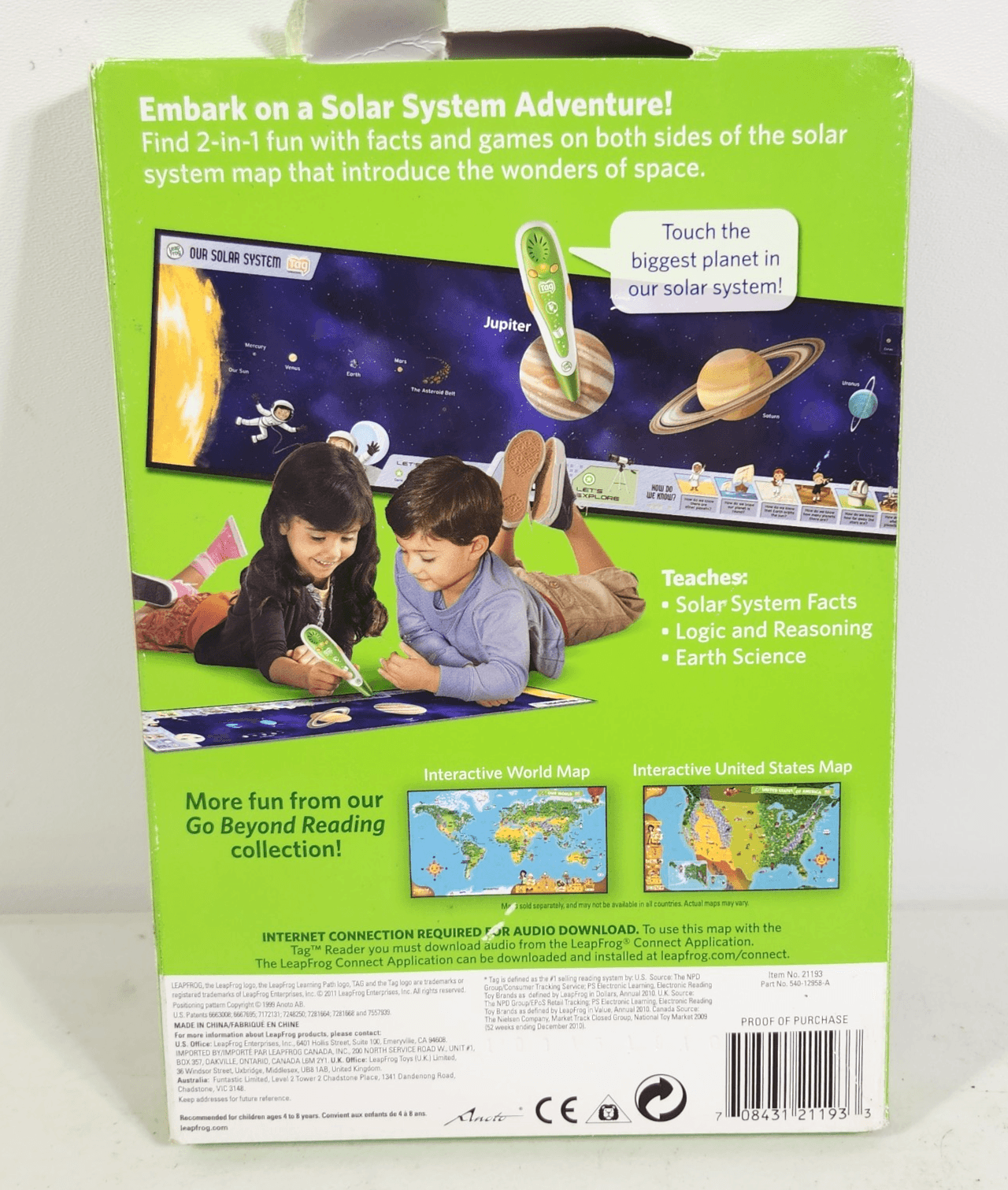 2011 Leap Frog Tag Solar System Adventure Pack NEW - Thumbnail 4