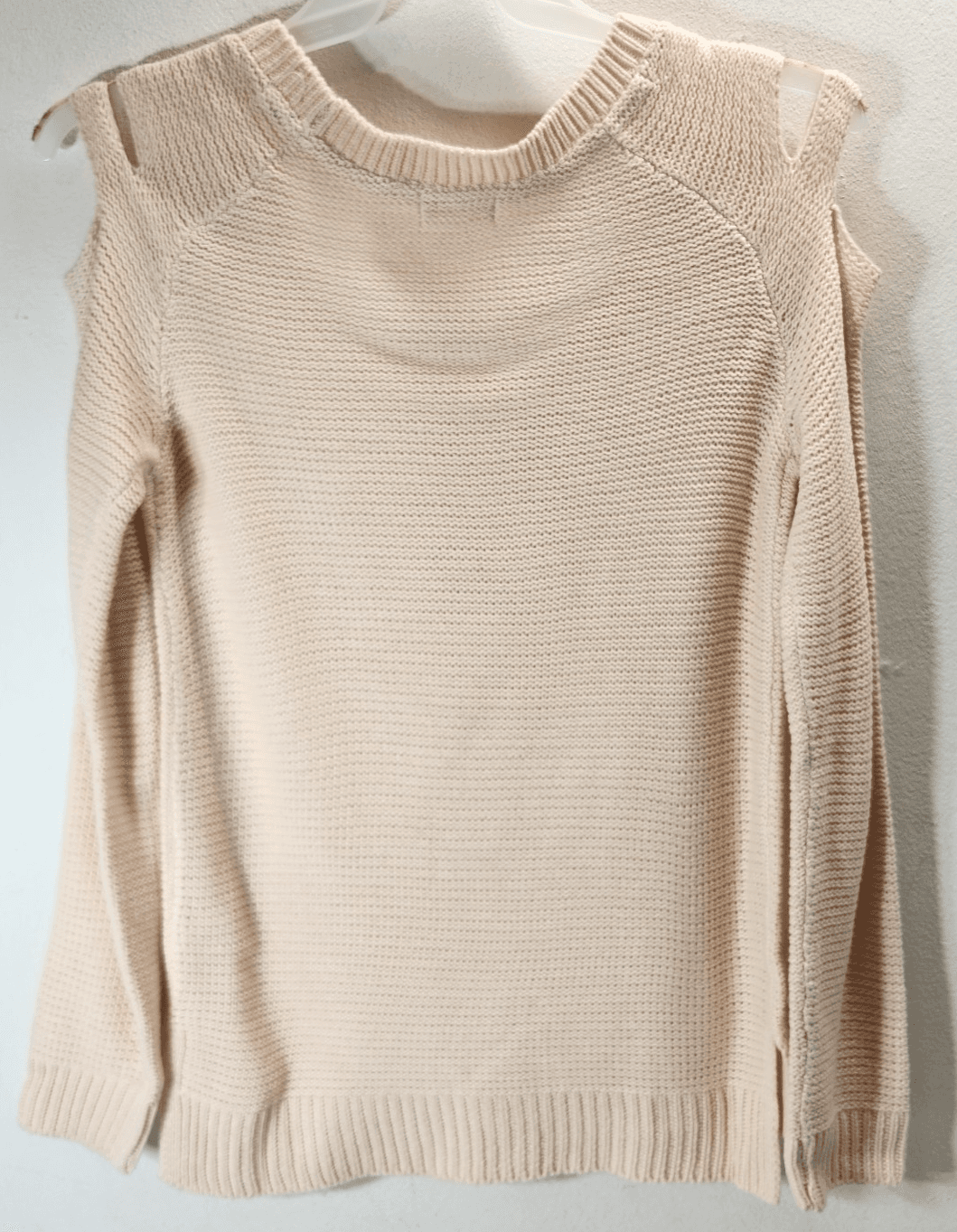 Venus Women's M Sweater Light Pink Shoulder Cut Out - Thumbnail 6