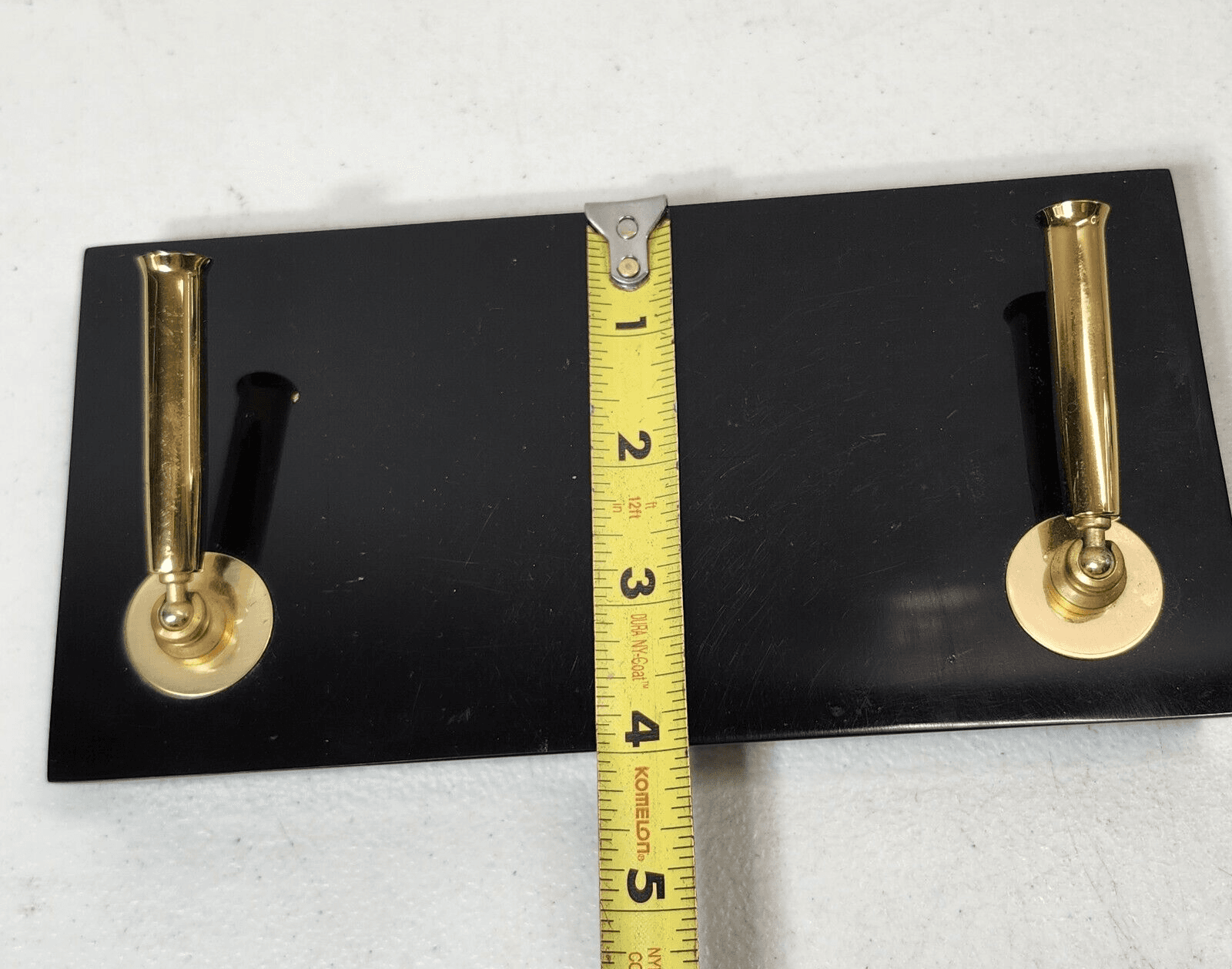 Charles Underwood Double Pen Holder Desk Decor 8" X 4" Black & Gold - Thumbnail 5