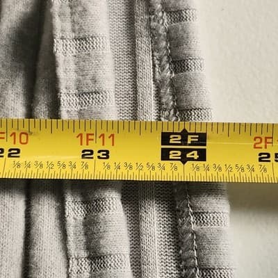 Time and Tru Women's XL Shirt Ribbed Hacci V-neck Top Gray NEW - Thumbnail 3