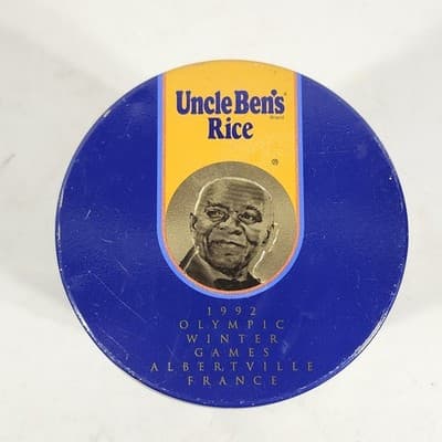 Uncle Ben's Rice 1992 Olympic Winter Games Limited Edition Tin Canister Vintage - Thumbnail 5
