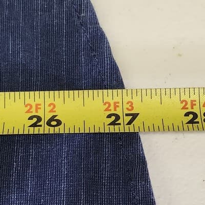 PDC Paper Denim & Cloth Shirt Mens Size Small Blue Long Sleeve Button Up - Thumbnail 3