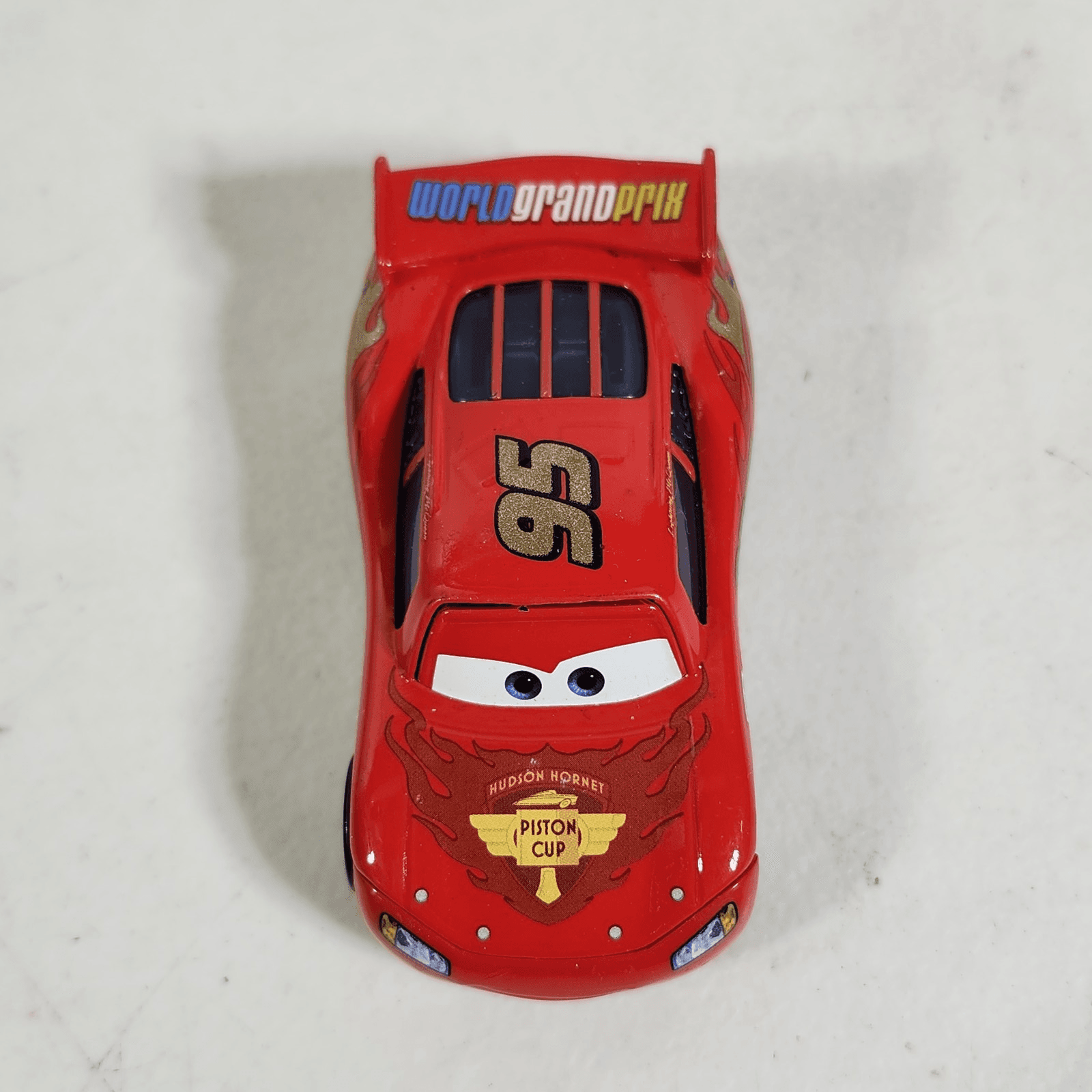 Disney Pixar Cars Lightning McQueen Diecast Car 95 Piston Cup World Grand Prix - Thumbnail 9
