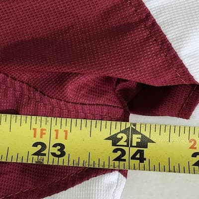 Asics Men's Windbreaker Jacket Size Large Long Sleeve Red White - Thumbnail 2