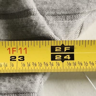 Time and Tru Women's XL Shirt Ribbed Hacci V-neck Top Gray NEW - Thumbnail 2