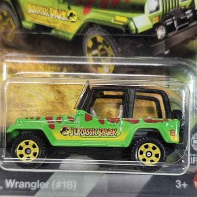 Matchbox Jurassic World Rebirth Jeep Wrangler #18 Car 1/64 Toy Vehicle NEW - Thumbnail 2