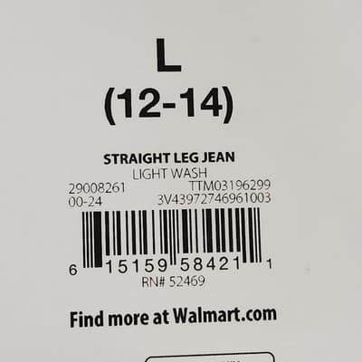 Time & Tru Women's L Maternity Jeans Straight Leg Blue Denim Stretch Pants NEW - Thumbnail 8
