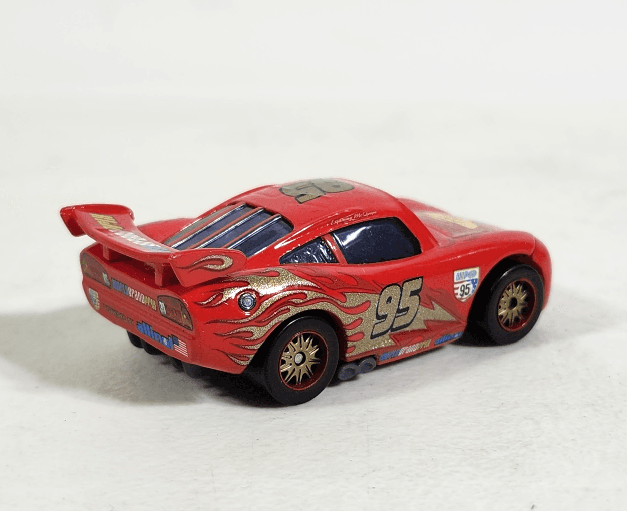 Disney Pixar Cars Lightning McQueen Diecast Car 95 Piston Cup World Grand Prix - Thumbnail 6