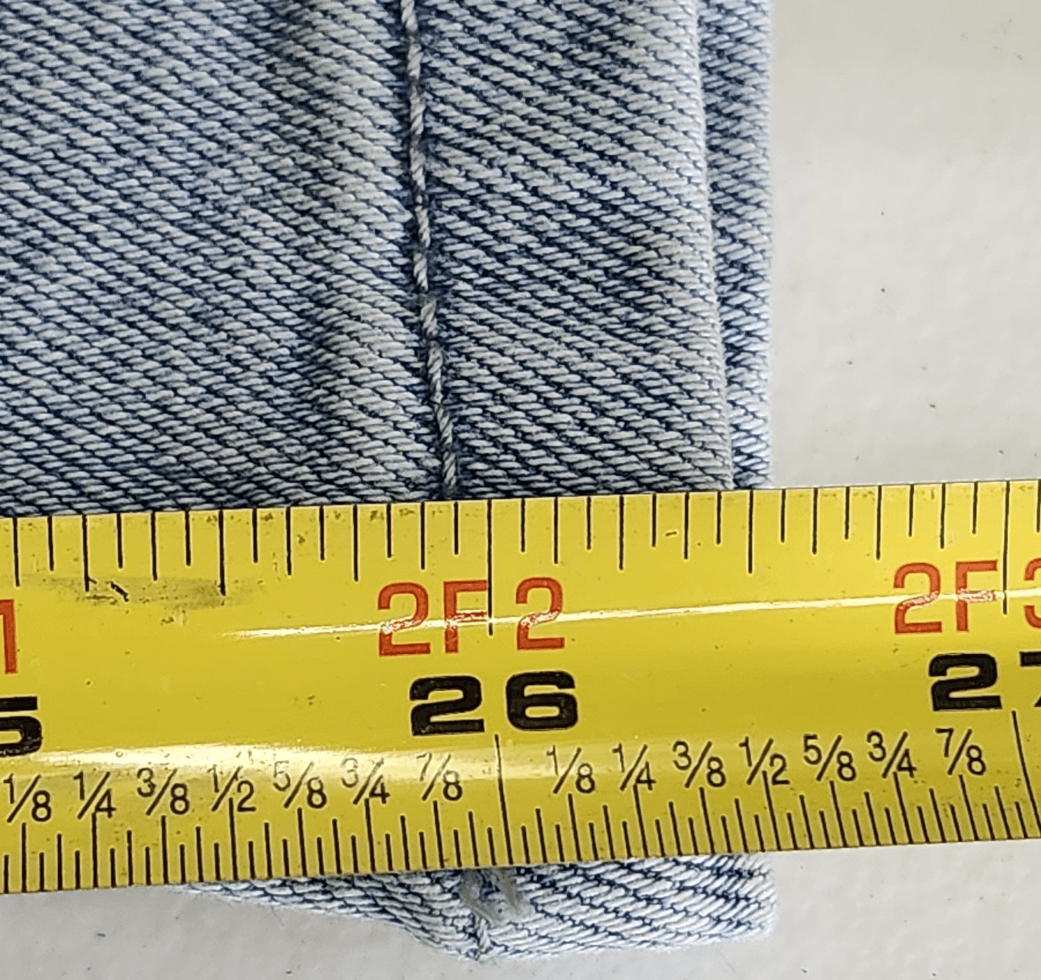 Time & Tru Women's L Maternity Jeans Straight Leg Blue Denim Stretch Pants NEW - Thumbnail 3