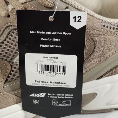 Avia Men's 12 Sneakers Athletic Performance Running Shoes Brown Leather NEW - Thumbnail 10