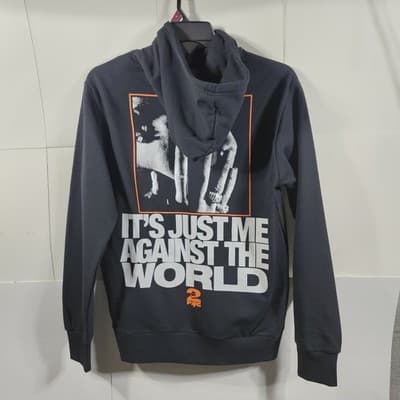 Tupac Mens S Me Against the World Pullover Hoodie Sweatshirt Rap Shakur 2Pac - Thumbnail 6