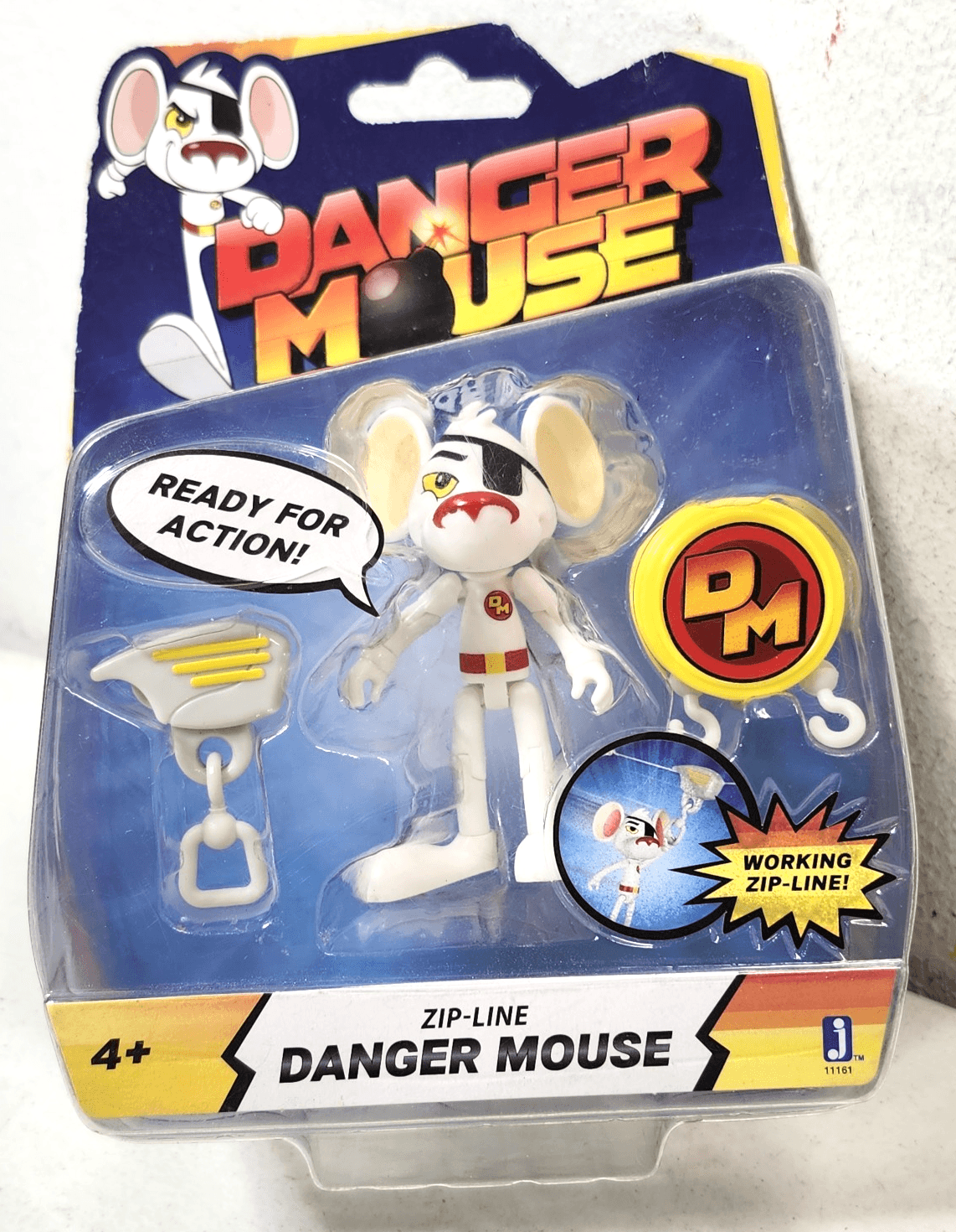 Jazwares Zip Line Danger Mouse Ready For Action Figure Kids Toy NEW