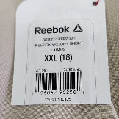 Reebok Boys Shorts Size XXL Beige With Pockets NEW - Thumbnail 7