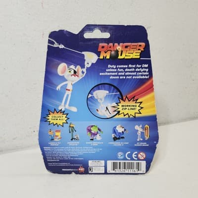 Jazwares Zip Line Danger Mouse Ready For Action Figure Kids Toy NEW - Thumbnail 6